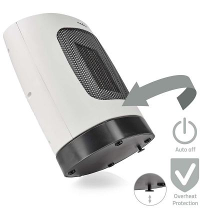 Ventilateur avec élément chauffant en céramique 1000/2000W/230V