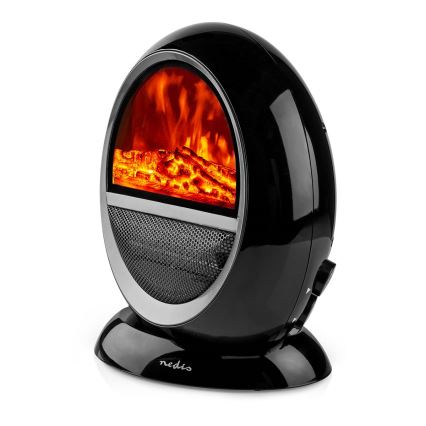 Ventilateur avec élément chauffant en céramique 1000/1500W/230V noir