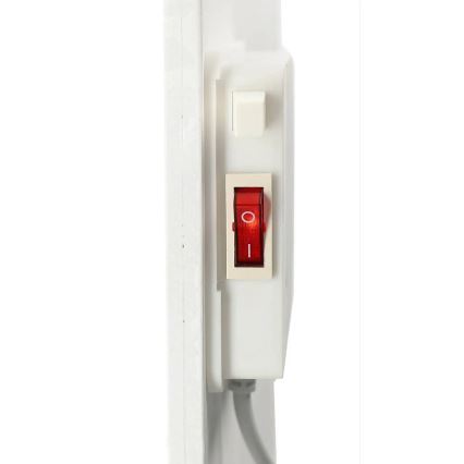 Panneau chauffant infrarouge avec écran LCD 425W/230V IP44 blanc