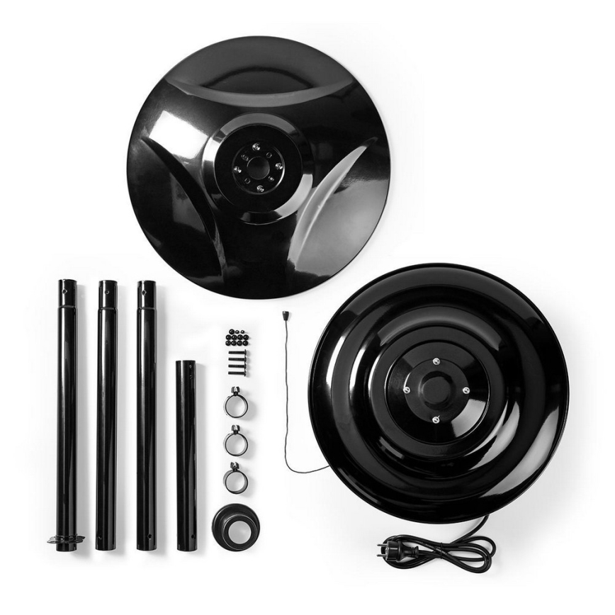 Chauffage électrique d'extérieur + support 200 cm 1500 W/230 V chauffage infrarouge pour terrasse IP34