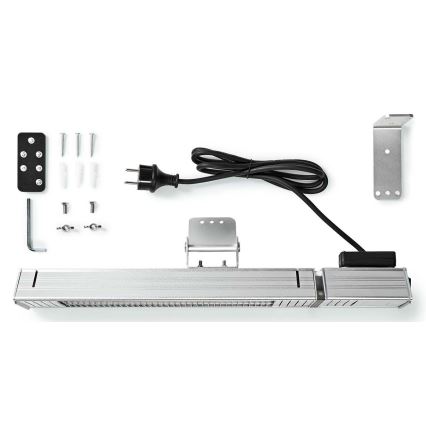 Chauffage extérieur 100W/2000W/230V IP65 + télécommande