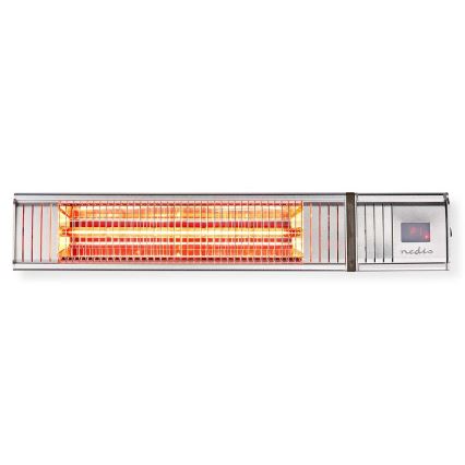 Élément chauffant électrique extérieur 2000 W/230 V IP65 + Télécommande