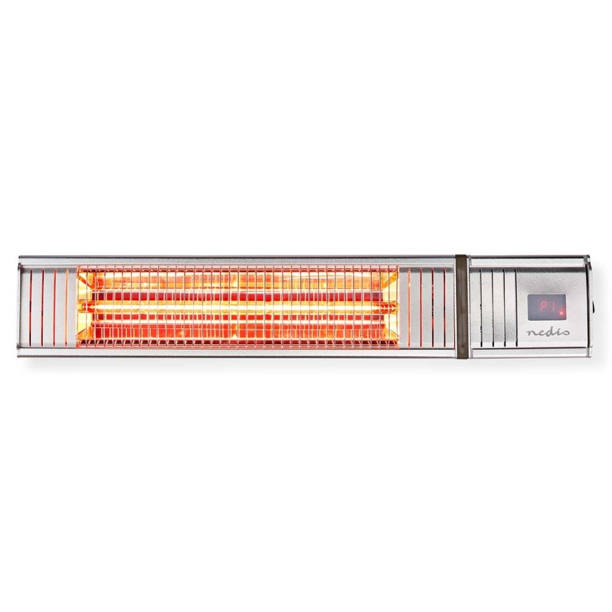 Élément chauffant électrique extérieur 2000 W/230 V IP65 + Télécommande