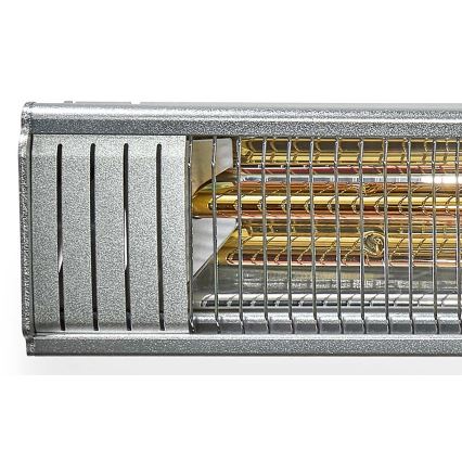 Élément chauffant électrique extérieur 2000 W/230 V IP65 + Télécommande