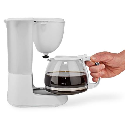 Cafetière à filtre 1,25 l avec fonction de maintien de la température blanc