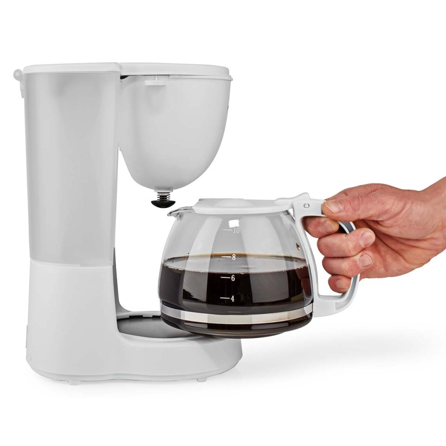 Cafetière à filtre 1,25 l avec fonction de maintien de la température blanc