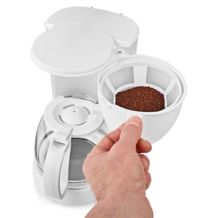 Cafetière à filtre 1,25 l avec fonction de maintien de la température blanc