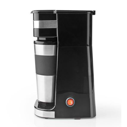 Cafetière pour 1 tasse (0,4 l) avec mug de voyage
