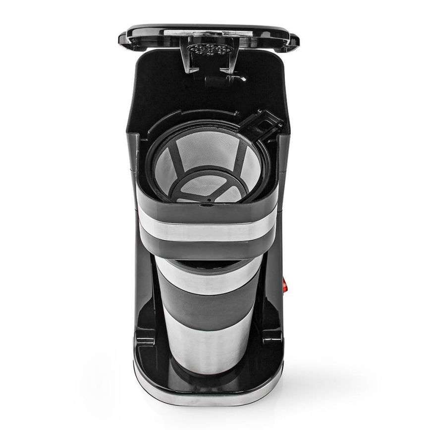 Cafetière pour 1 tasse (0,4 l) avec mug de voyage