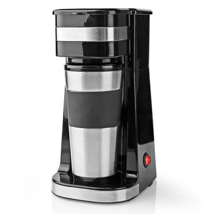 Cafetière pour 1 tasse (0,4 l) avec mug de voyage