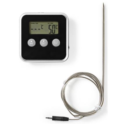 Thermomètre à viande avec affichage LCD 0-250 °C 1xAAA