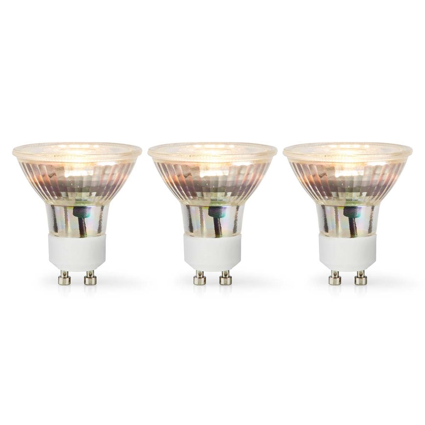 Lot de 3 ampoules LED GU10 4,5 W 230 V 2700 K