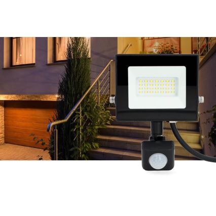 Projecteur LED avec capteur LED/20W/230V 4000K IP44