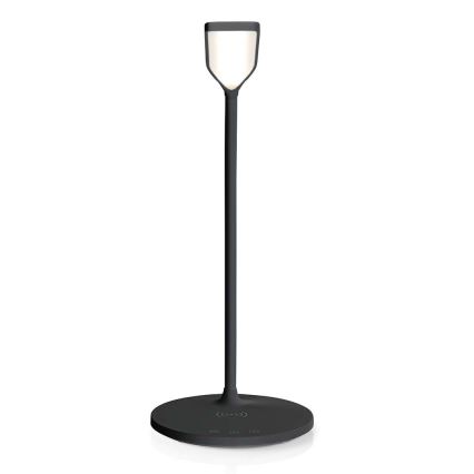LED à intensité variable tactile flexible lampe de table avec 15W charge sans fil Qi LED/5,5W/230V 2700-6500K noir