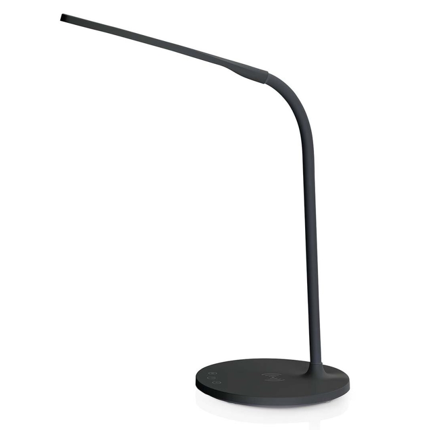 LED à intensité variable tactile flexible lampe de table avec 15W charge sans fil Qi LED/5,5W/230V 2700-6500K noir
