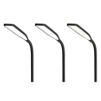 LED à intensité variable tactile flexible lampe de table avec 15W charge sans fil Qi LED/5,5W/230V 2700-6500K noir