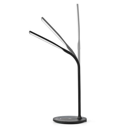 LED à intensité variable tactile flexible lampe de table avec 15W charge sans fil Qi LED/5,5W/230V 2700-6500K noir