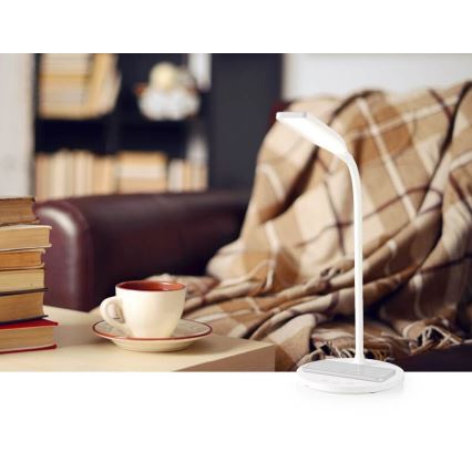 Lampe de table flexible à intensité variable avec recharge sans fil 15W Qi LED/5,5W/230V 2700-6500K blanc