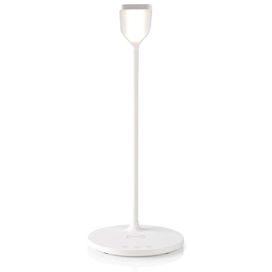 Lampe de table flexible à intensité variable avec recharge sans fil 15W Qi LED/5,5W/230V 2700-6500K blanc
