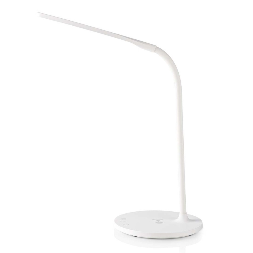 Lampe de table flexible à intensité variable avec recharge sans fil 15W Qi LED/5,5W/230V 2700-6500K blanc