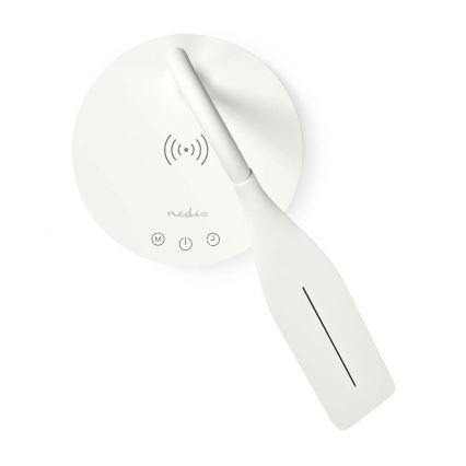 Lampe de table flexible à intensité variable avec recharge sans fil 15W Qi LED/5,5W/230V 2700-6500K blanc