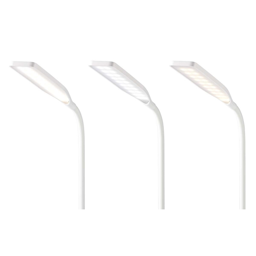Lampe de table flexible à intensité variable avec recharge sans fil 15W Qi LED/5,5W/230V 2700-6500K blanc
