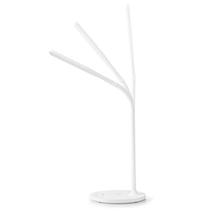 Lampe de table flexible à intensité variable avec recharge sans fil 15W Qi LED/5,5W/230V 2700-6500K blanc