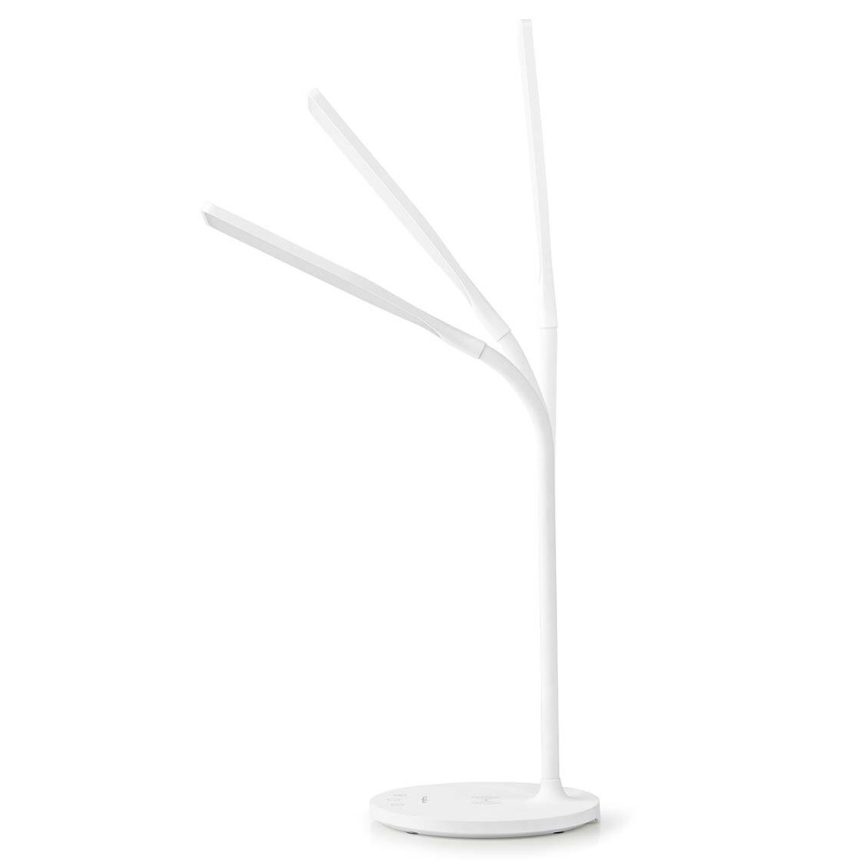 Lampe de table flexible à intensité variable avec recharge sans fil 15W Qi LED/5,5W/230V 2700-6500K blanc