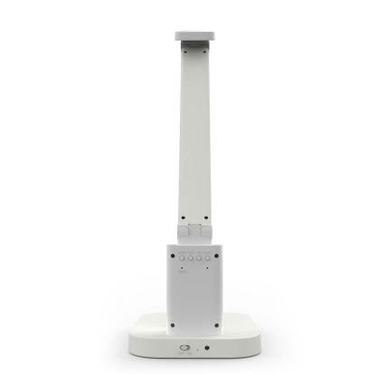 Lampe de table tactile rechargeable à intensité variable avec écran — 7,5 W LED / 1200 mAh / 3000/4000/5700 K / IRC 90 — blanc