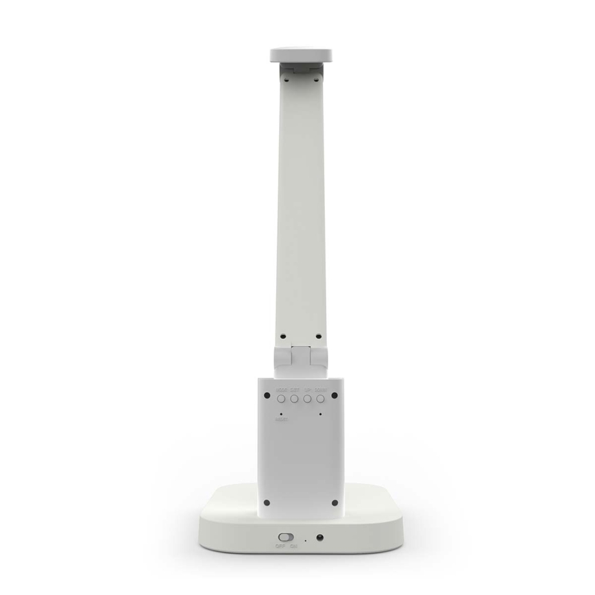 Lampe de table tactile rechargeable à intensité variable avec écran — 7,5 W LED / 1200 mAh / 3000/4000/5700 K / IRC 90 — blanc