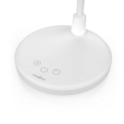 Lampe LED tactile rechargeable dimmable avec miroir LED/6W/1200 mAh 3000/4000/5700K IRC 90 blanche
