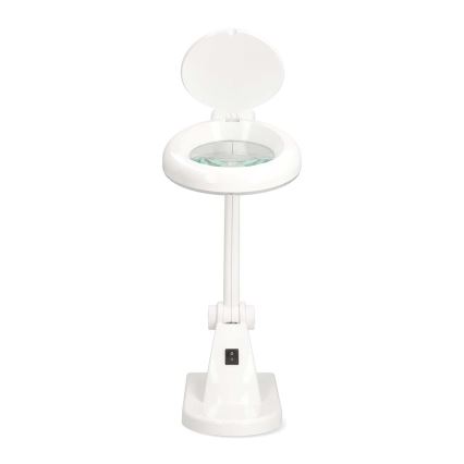 Lampe de bureau LED avec loupe LED/6W/230V blanche