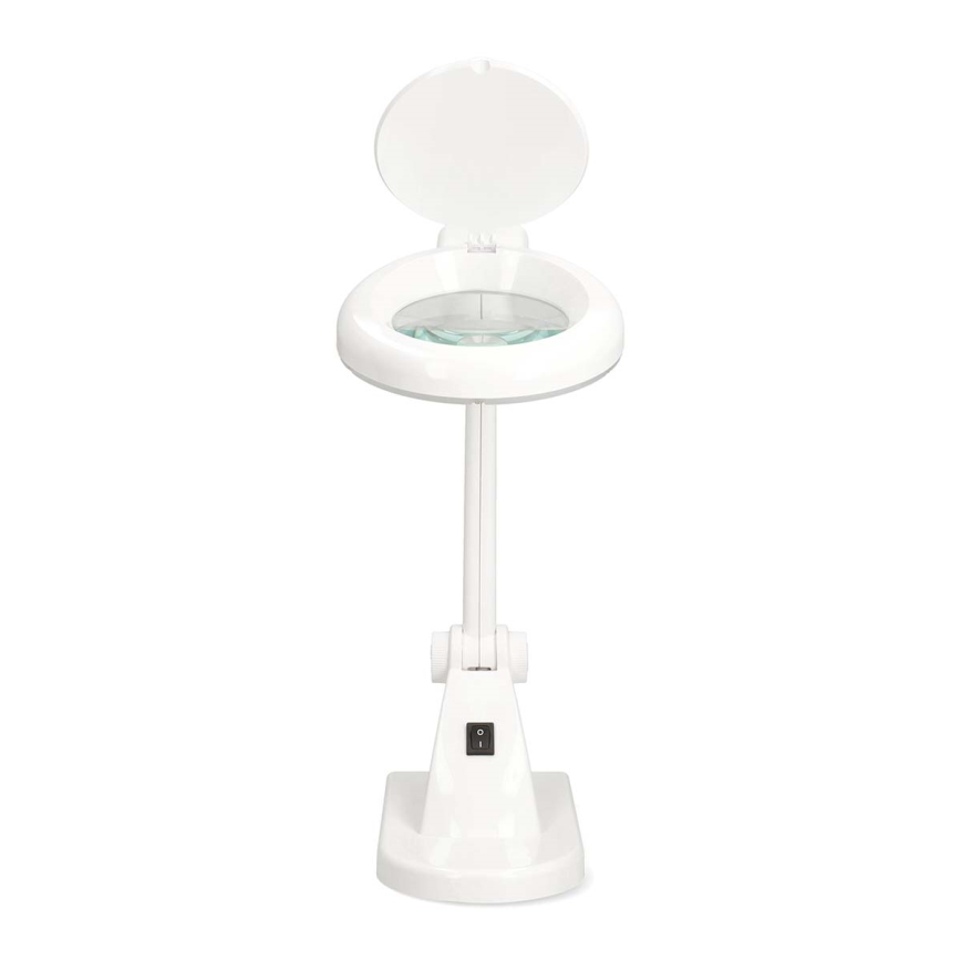 Lampe de bureau LED avec loupe LED/6W/230V blanche