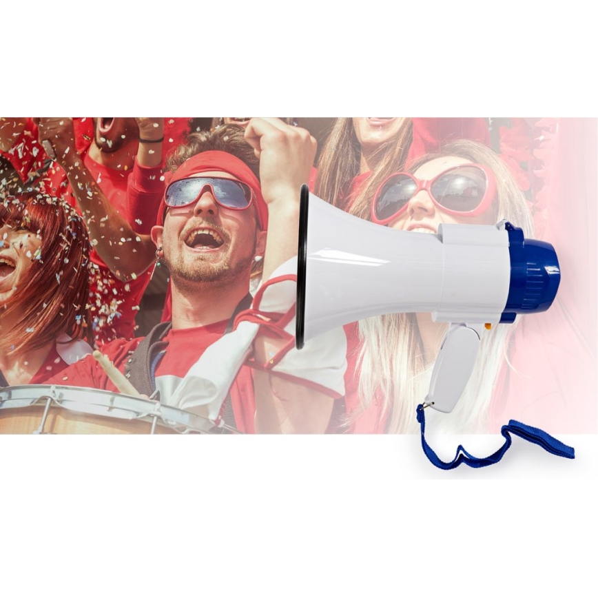 Megaphone avec fonction d'enregistrement 10W/4xD