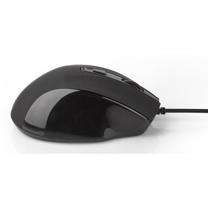 Souris de gaming 800/1200/2400/3200 DPI noire