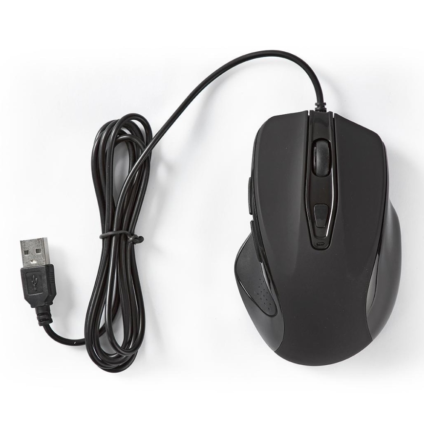 Souris de gaming 800/1200/2400/3200 DPI noire