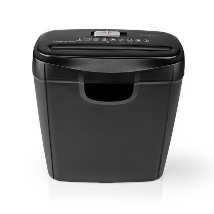 Déchiqueteuse de papier A4, capacité 10 L, 230 V, noire