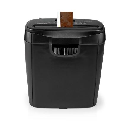 Déchiqueteuse de papier A4, capacité 10 L, 230 V, noire