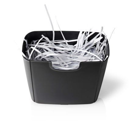 Déchiqueteuse de papier A4, capacité 10 L, 230 V, noire