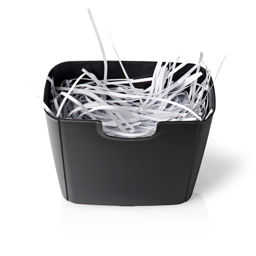 Déchiqueteuse de papier A4, capacité 10 L, 230 V, noire