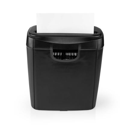 Déchiqueteuse de papier A4, capacité 10 L, 230 V, noire