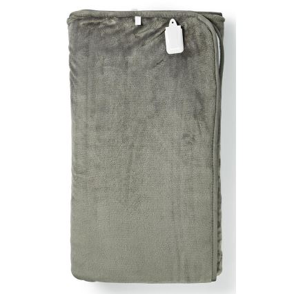 Couverture chauffante électrique pour 2 personnes 120W/230V 160x140cm grise