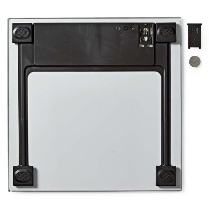 Pèse-personne numérique 1xCR2032 blanc