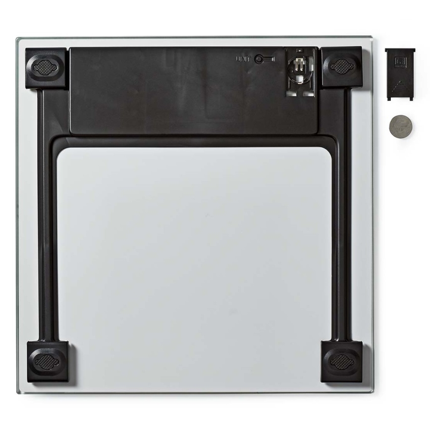 Pèse-personne numérique 1xCR2032 blanc