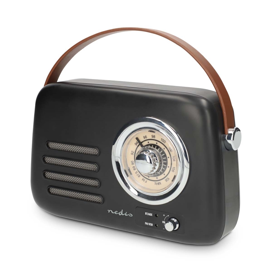 Radio FM rétro 3W/5V 1500 mAh