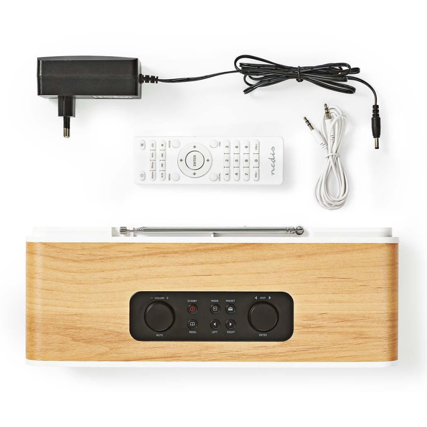 Radio internet multifonction 34W/230V DAB+ FM Wi-Fi Bluetooth USB + télécommande