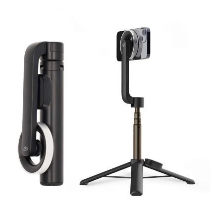 Perche selfie pliable magnétique 2 en 1 avec trépied + télécommande
