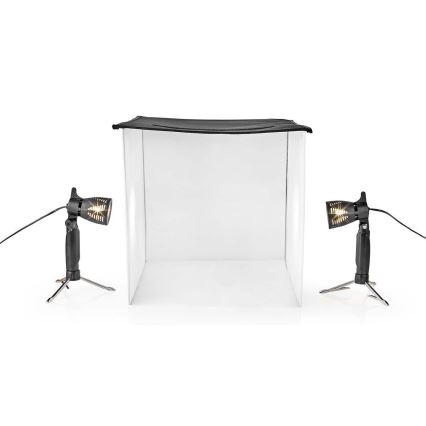 LED Studio photo portable 2xGU10/5W/230V