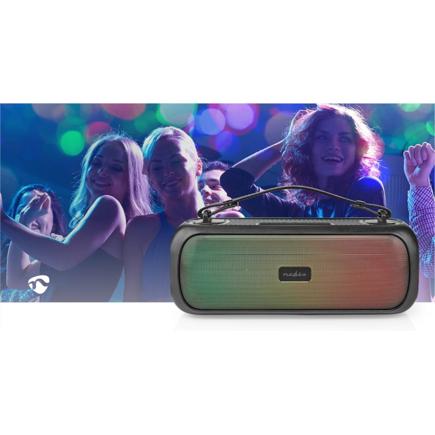 Enceinte rechargeable LED RGB 45W/3000 mAh IPX5