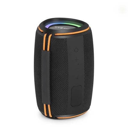 Haut-parleur rechargeable LED 40W/1200 mAh IPX4 noir